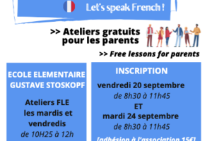 Cours de français pour les parents