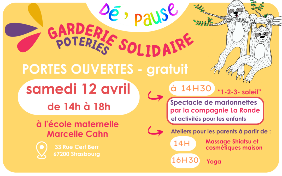 DÉ’PAUSE : GARDERIE SOLIDAIRE des Poteries 
