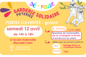 DÉ’PAUSE : GARDERIE SOLIDAIRE des Poteries 