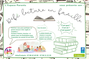 📚 DÉFI LECTURE en famille 📚 jusqu’au 7 mai !
