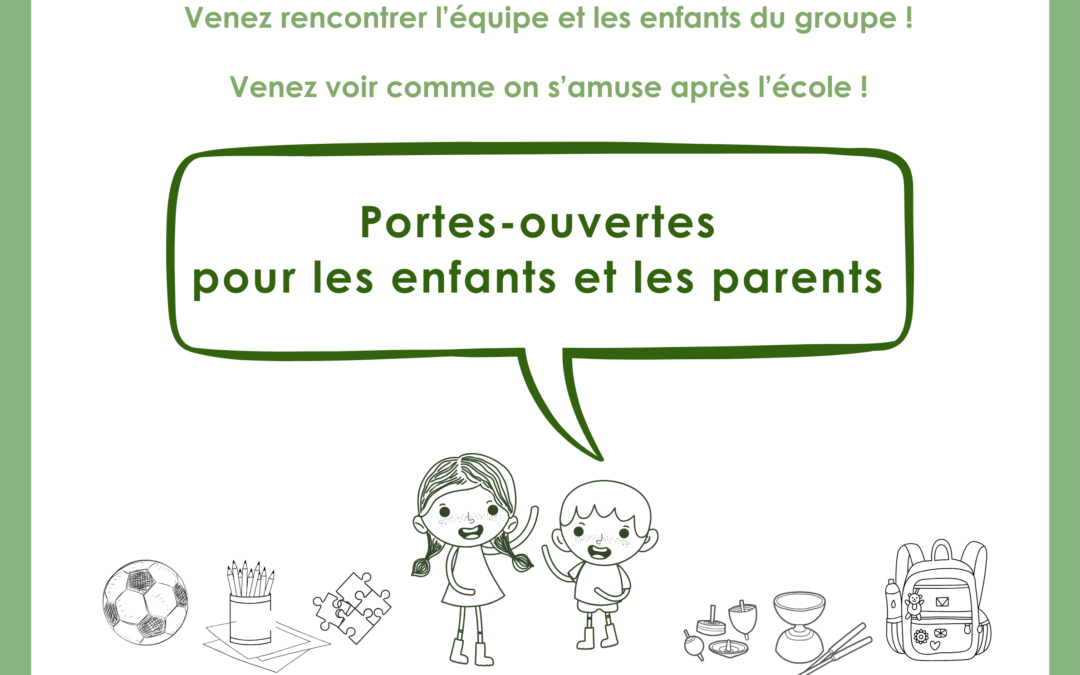 PORTES-OUVERTES accueil périscolaire élémentaire 📢